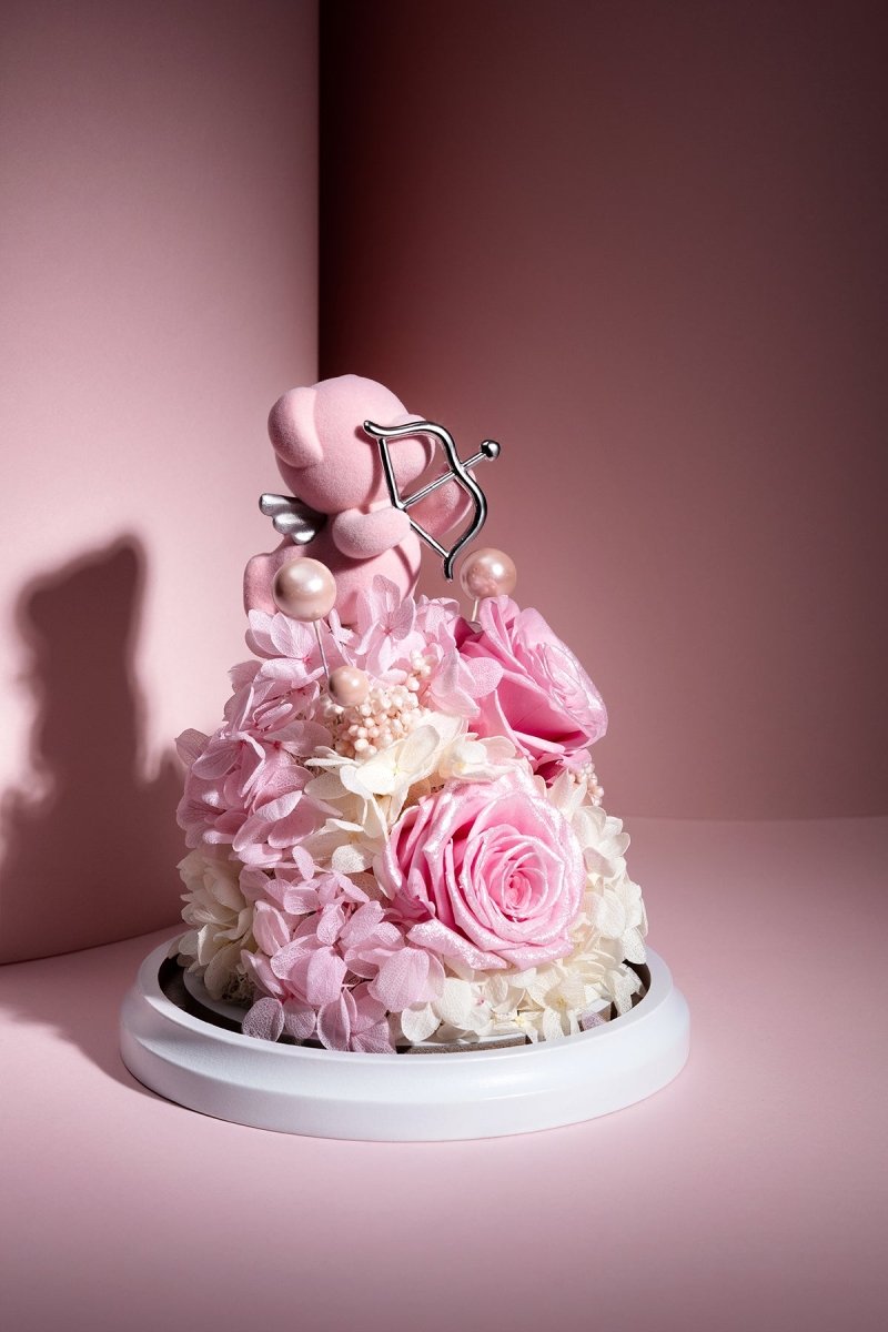 Adorable Cupid's Embrace Pink Teddy Bear